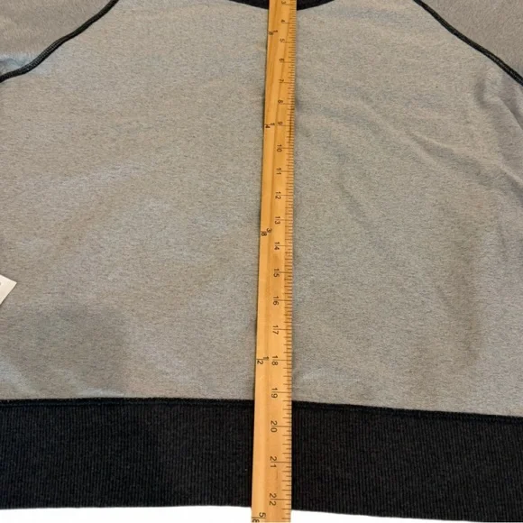 Womens XL Puma Boat neck sweatshirt, black logo on dark grey MOSTLY COTTON TOP - Picture 8 of 14